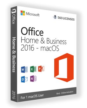 Microsoft Office 2016 Home and Business For Mac Bind OEM License(1 PC) – Lifetime Online Activation