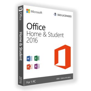 Microsoft Office 2016 Home and Student OEM Global License (1 PC) – Lifetime Online Activation